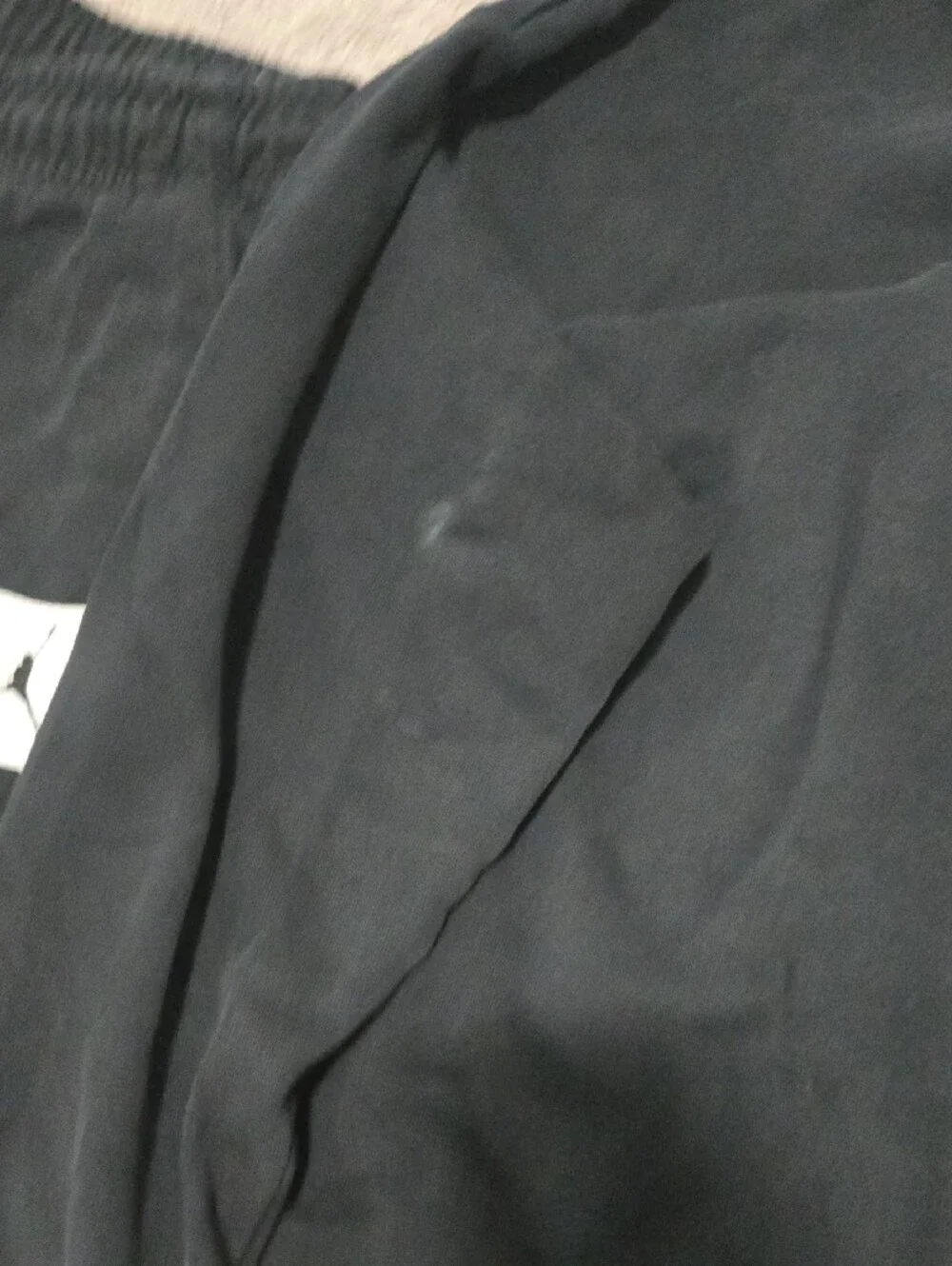 Mens Jordan Black Crewneck Sweatshirt Sweatpants w White Jumpman Patch Large